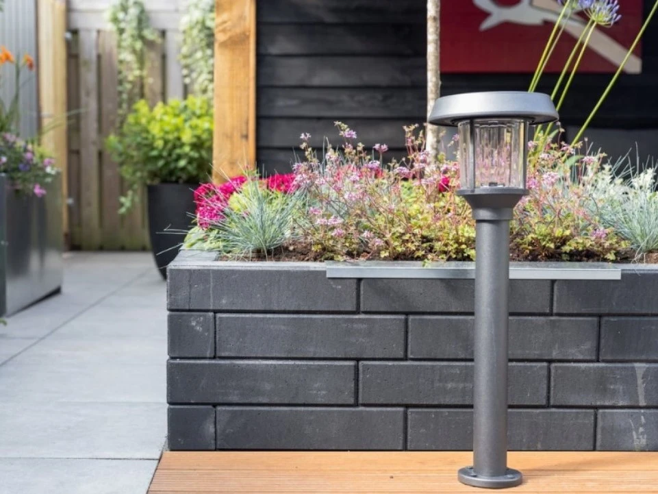 Stapelblok Decor XL 12,5 x 12,5 cm (125 x 125 mm) Antraciet - Lengte 80 cm - Afbeelding 3